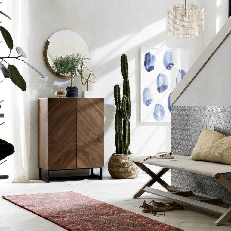 Modern Round Solid Brass Large Bathroom Mirror