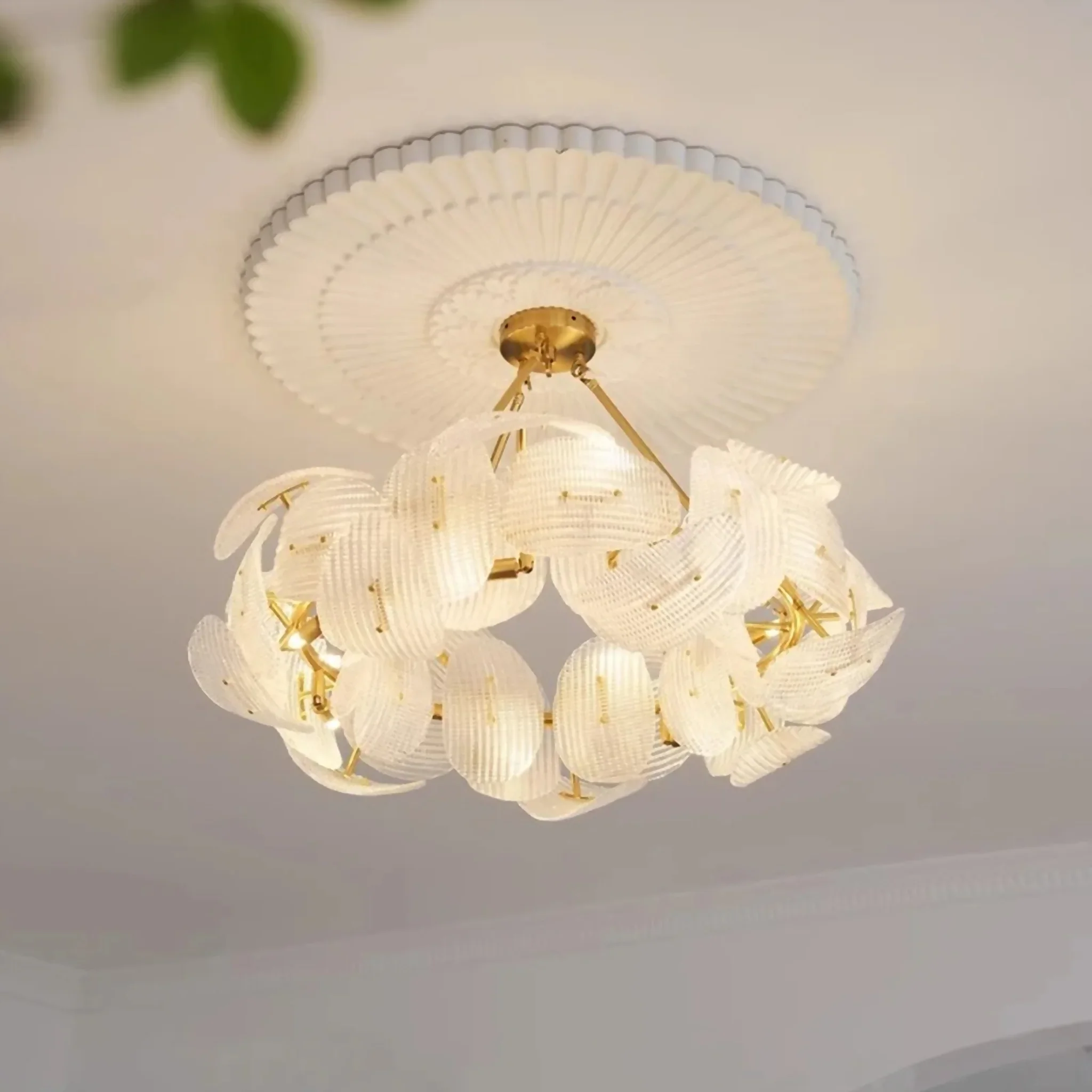 Ali | Luxury Creative Big Flower Shape Glass Chandelier