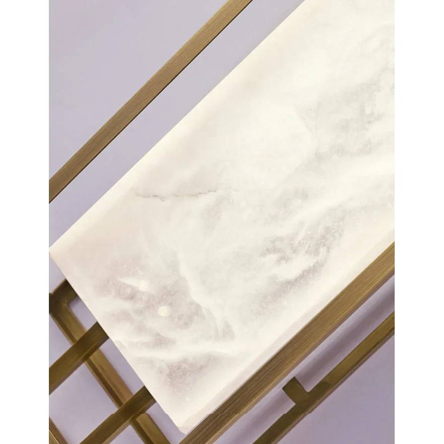 Luxury Marble Wall Lamp in Chinese Style for Bedroom, Living Room
