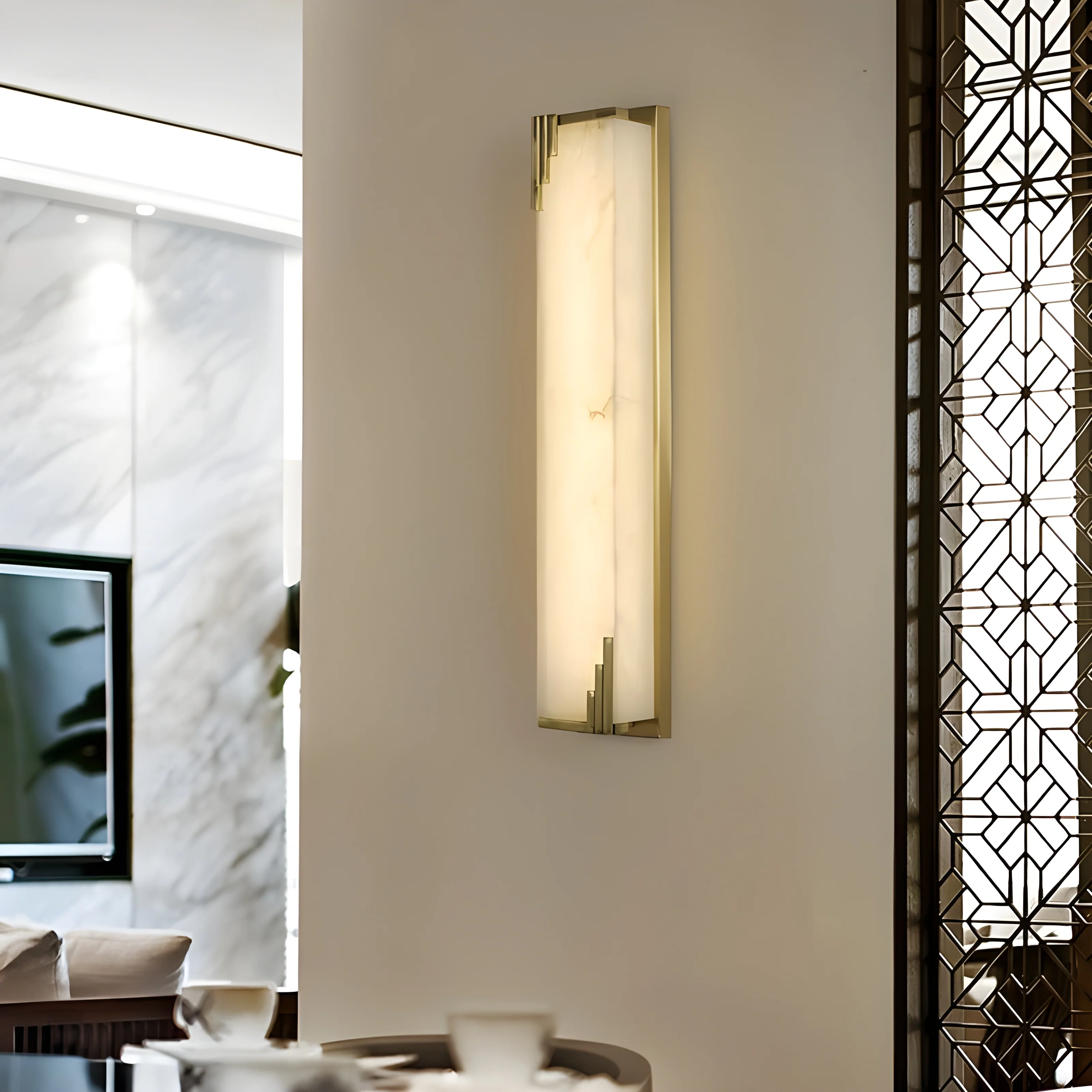 Luxury Marble Wall Lamp in Marvelous Style for Living Room, Bedroom