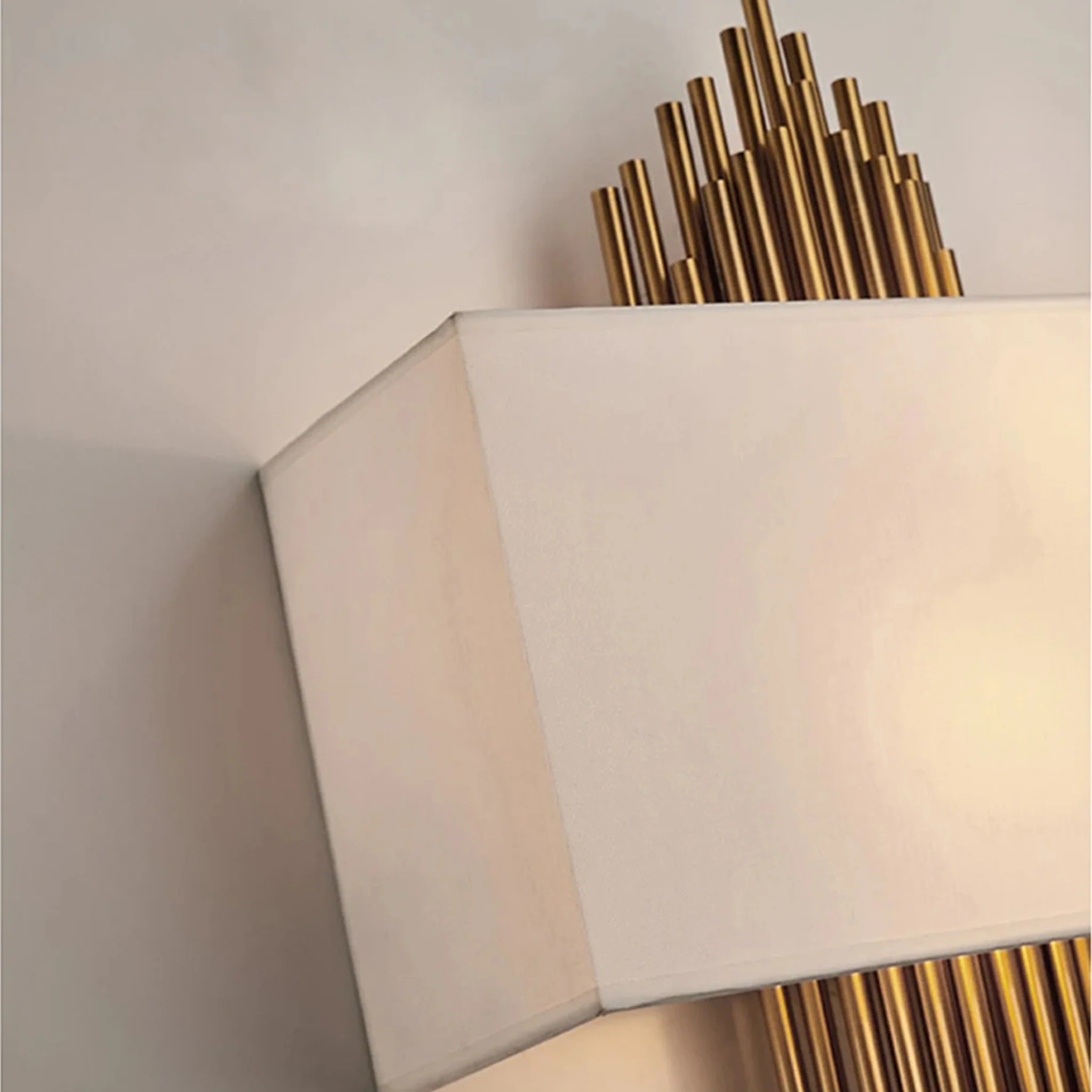 Stein am Rhein | Elegant Metal and Fabric Wall Sconce