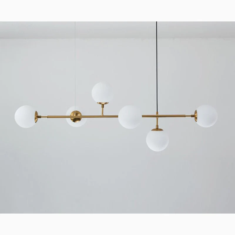 Ilbono | Nordic LED Pendant Light in the Shape of Glass Ball for Dining Room