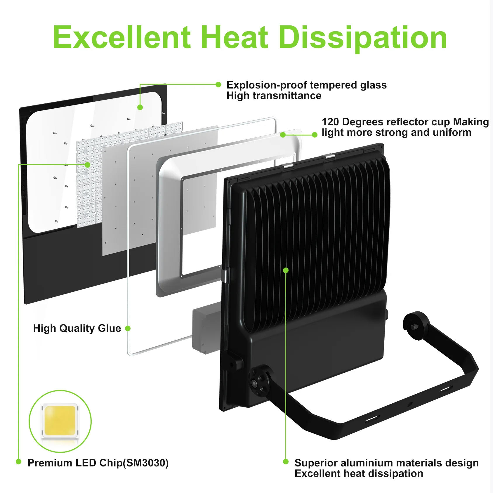 Bagnolo Cremasco | Aluminum LED Outdoor Flood Lighting