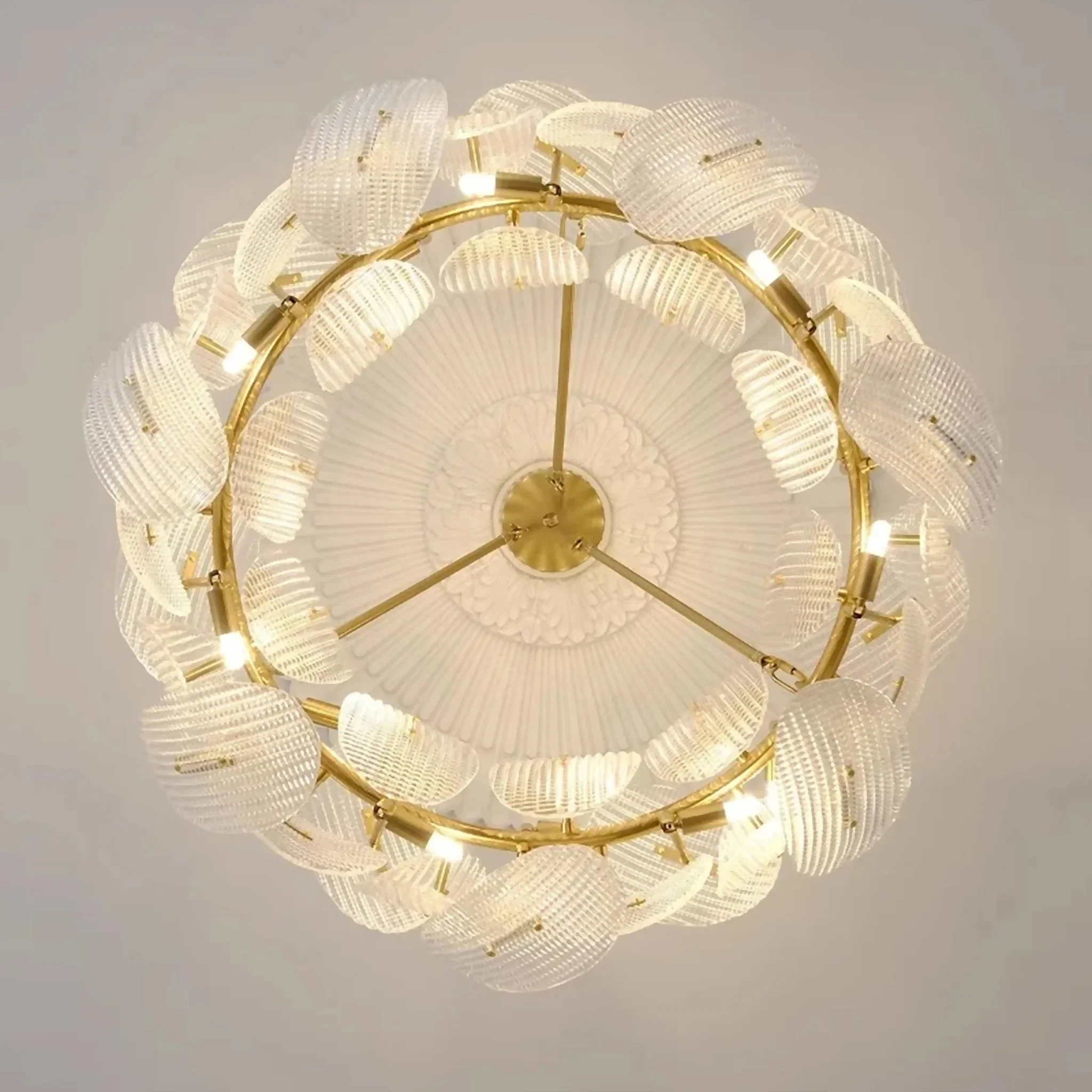 Ali | Luxury Creative Big Flower Shape Glass Chandelier