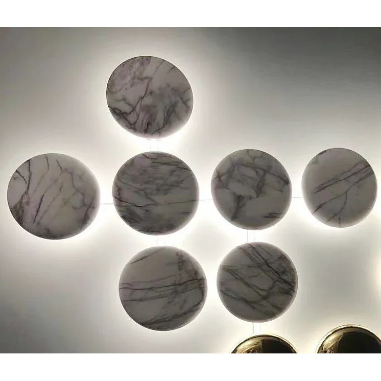 Luxury Marble Wall Lamp in Futuristic Style, Living Room, Bedroom