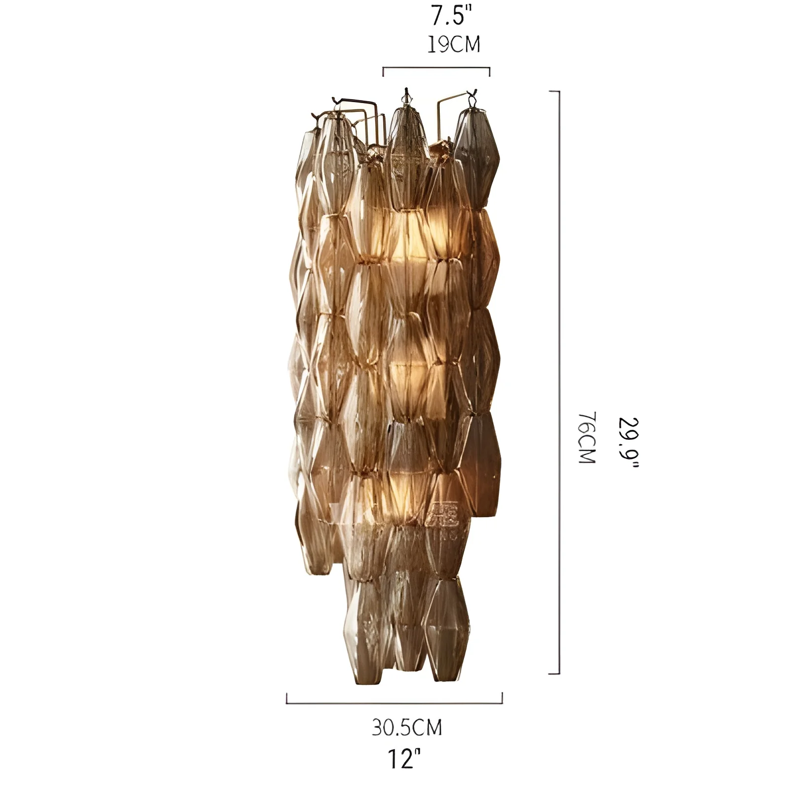 Luxury Crystal Wall Lamp in Decorative Style for Living Room, Bedroom