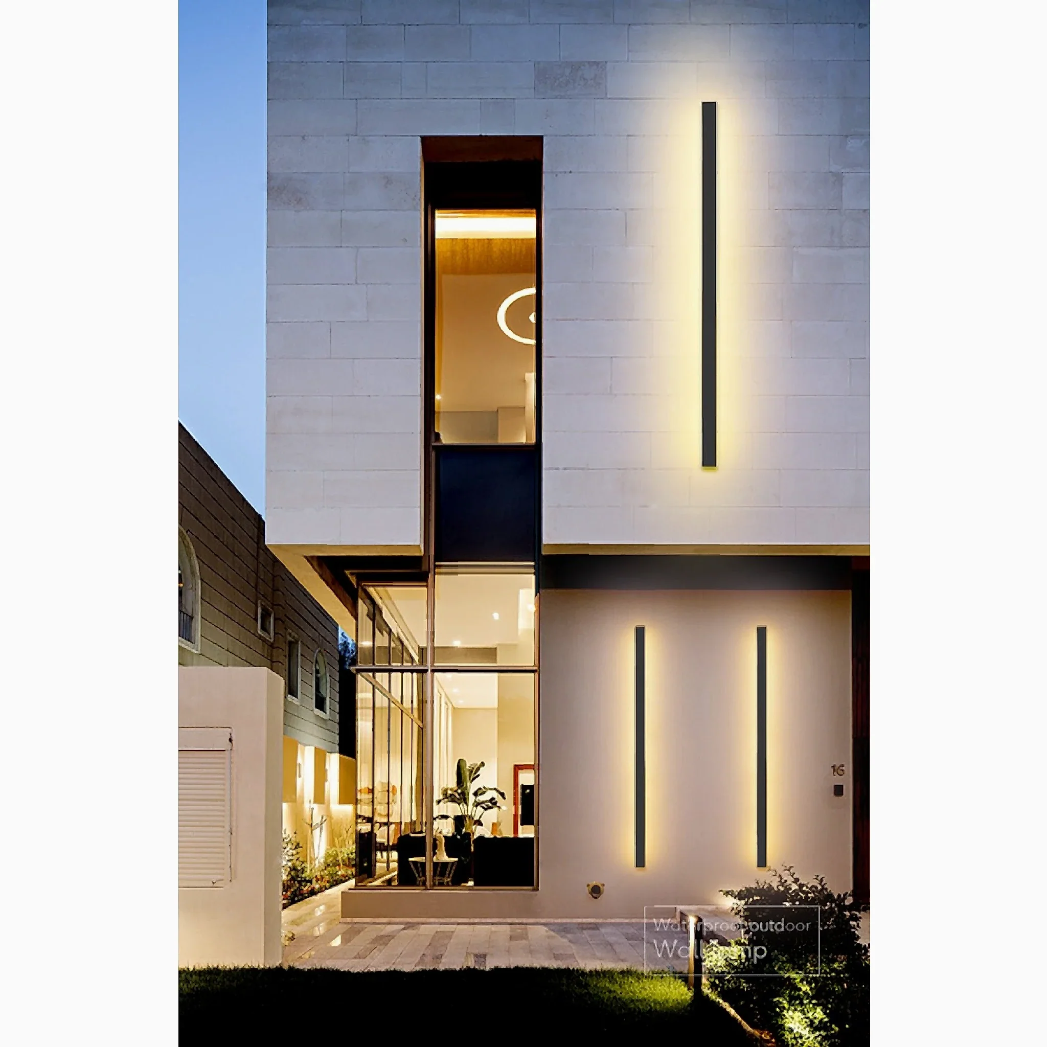 Albizzate | Black Outdoor Waterproof Antirust Wall Lamp