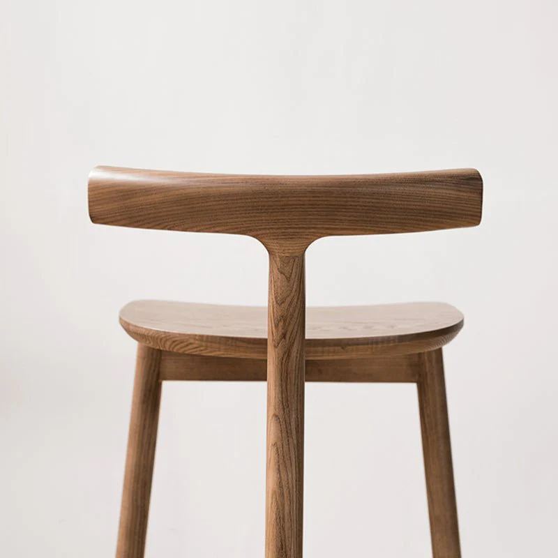 Nordic-Styled Bar High Stool Made of Solid Wood