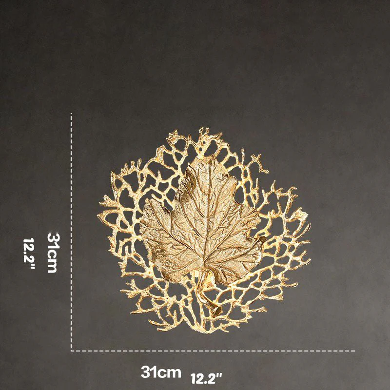 Luxury Wall Lamp in the Shape of the Leaf, Living Room, Bedroom