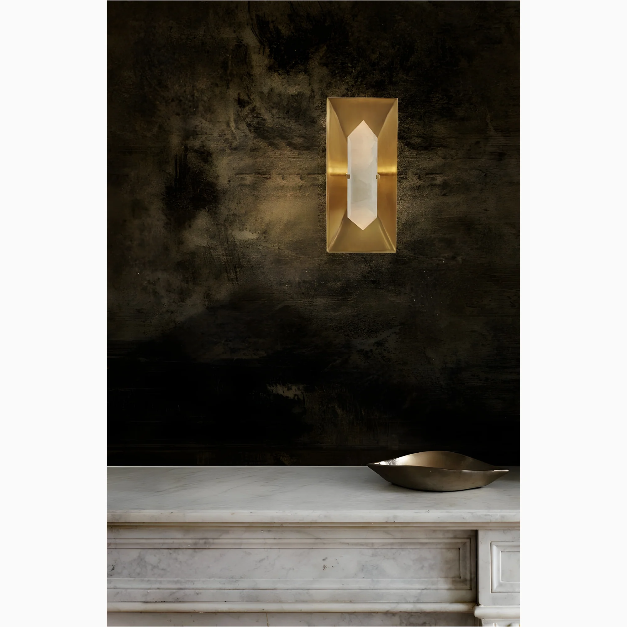 Luxury Marble Wall Lamp in American Style for Bathroom, Balcony