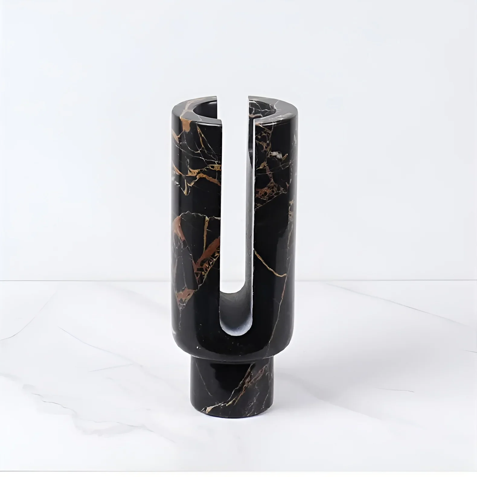Luxury Vintage Marble/Travertine Candle Holder