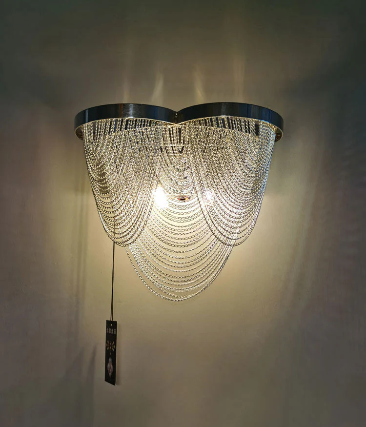 Luxury Chain Wall Lamp in American Style for Living Room, Bedroom