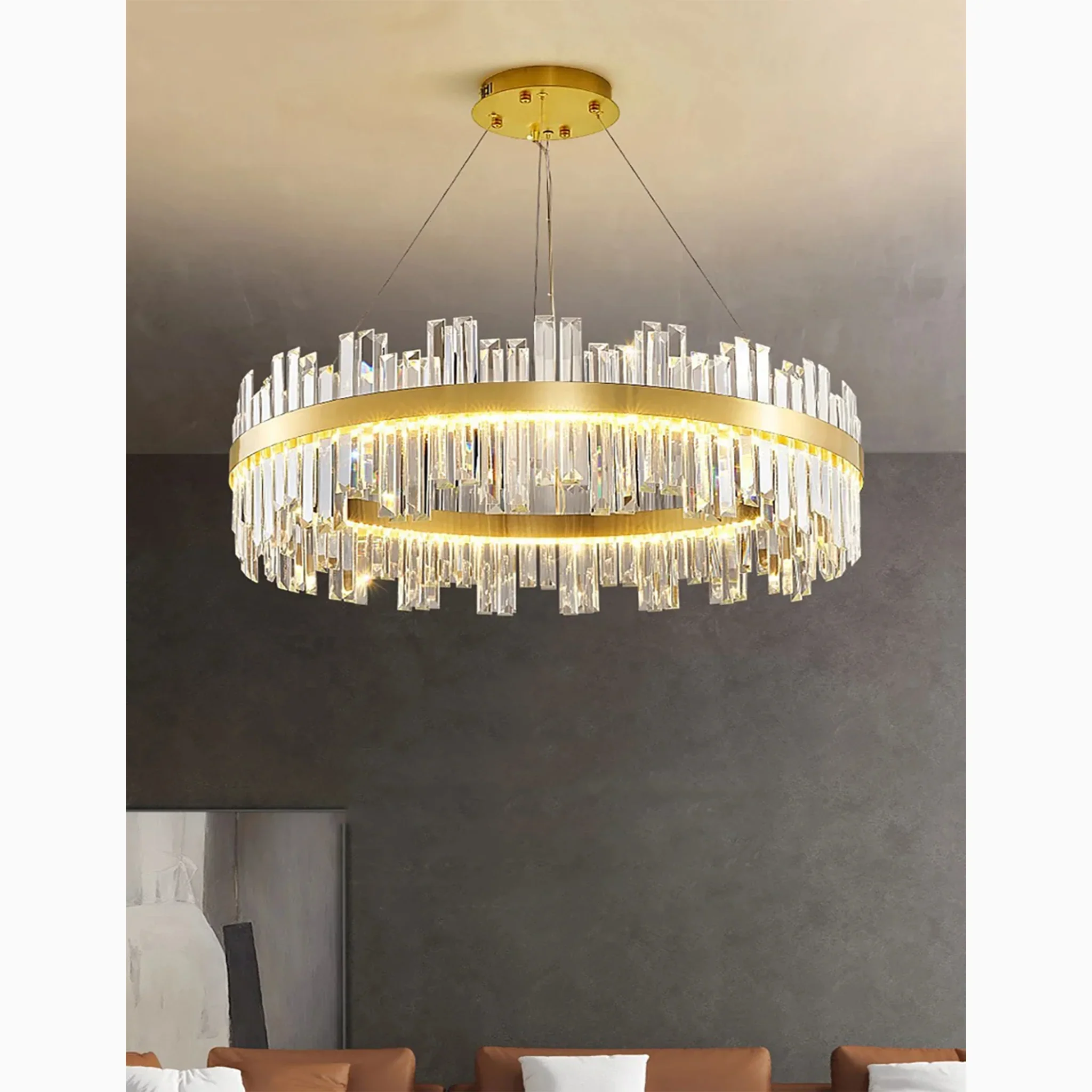 Sursee | Swanky Glass Drum Ceiling Chandelier