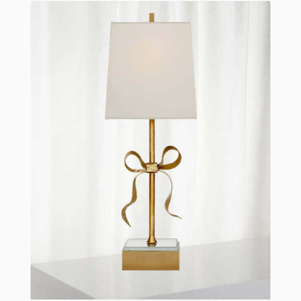 Le Landeron | Retro LED Copper Table Light with a Princess Bow