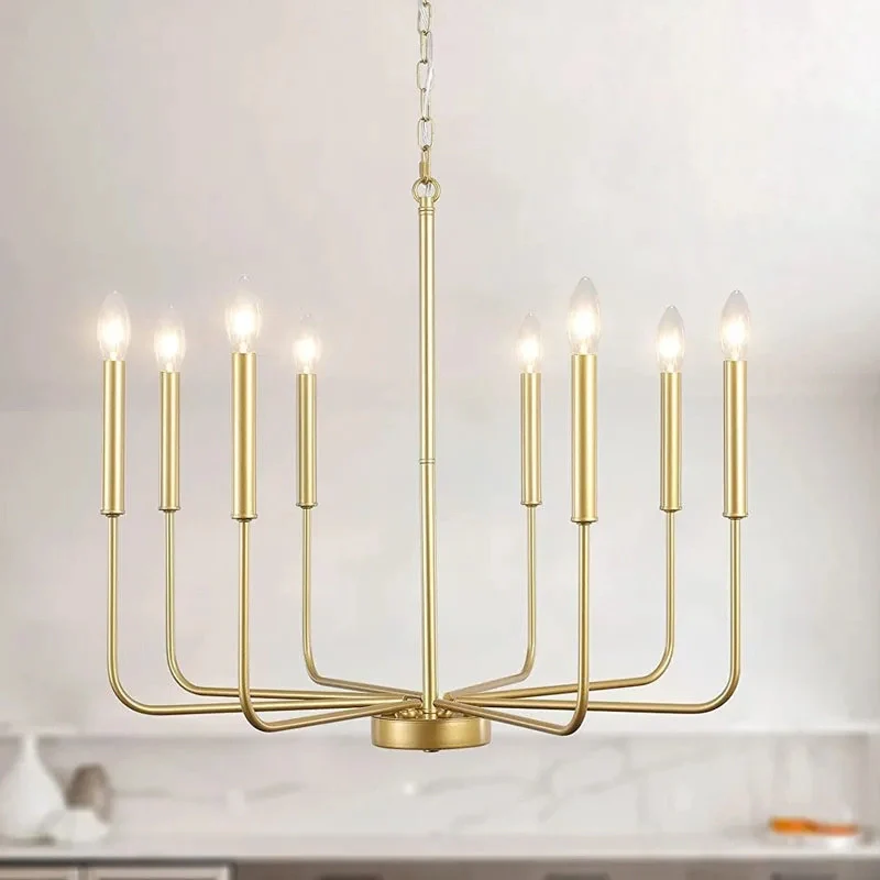 Classic Candle-Shaped Pendant Chandelier for Kitchen