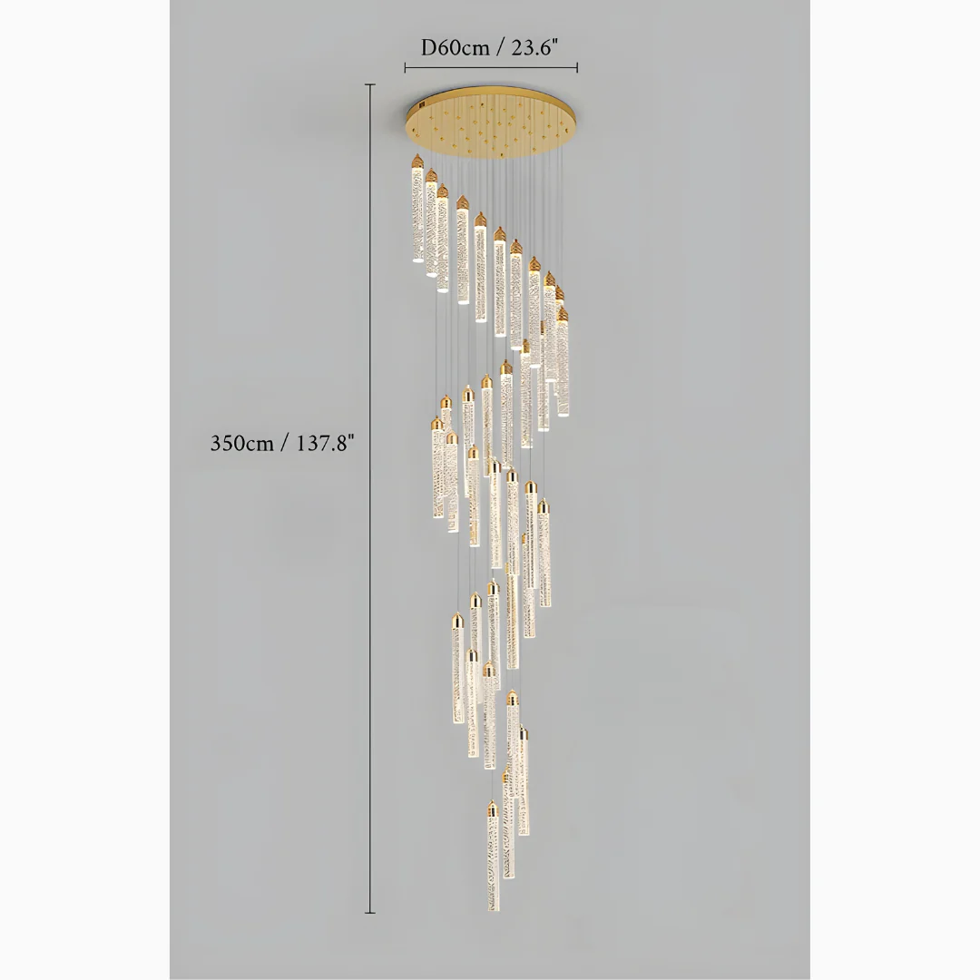 Varazze | Shimmering Magic Gold Crystal Pendant Lighting