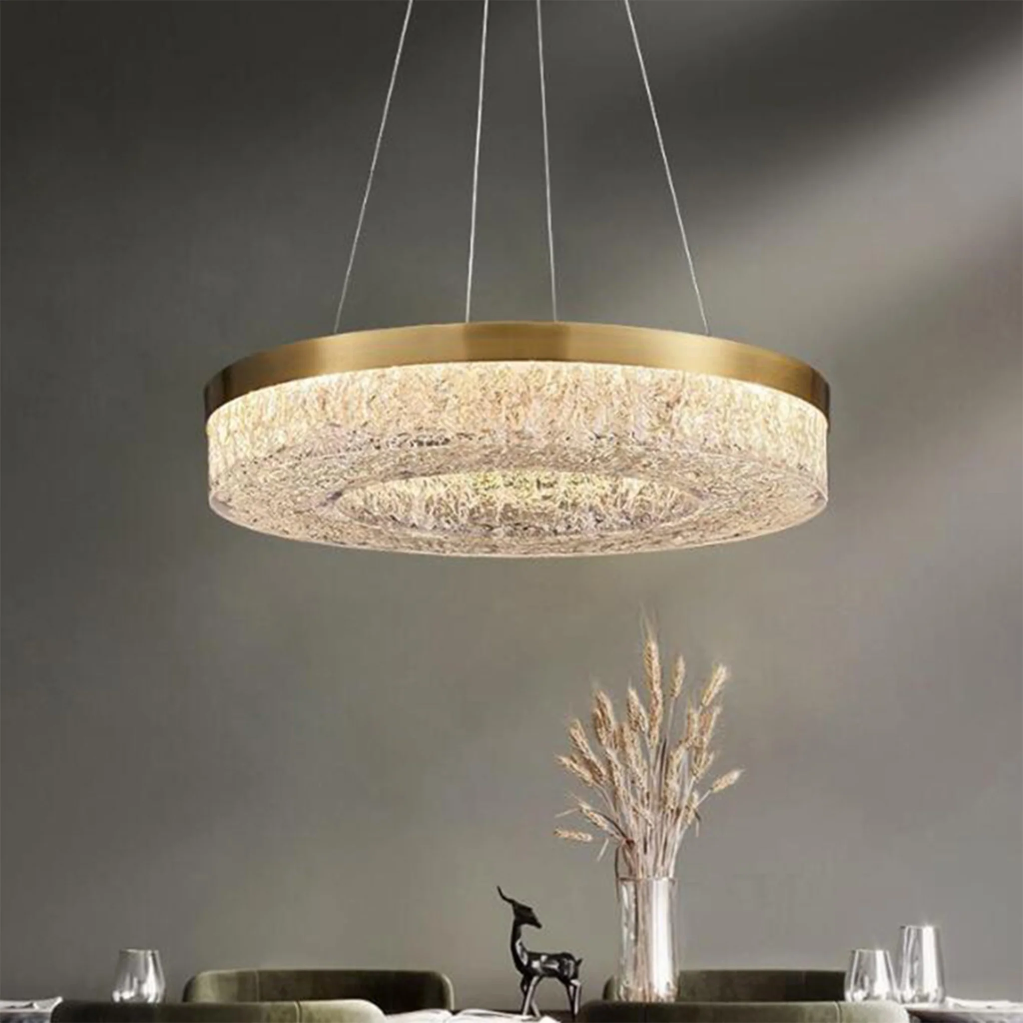 Selzach | Elegant Drum LED Ceiling Chandelier