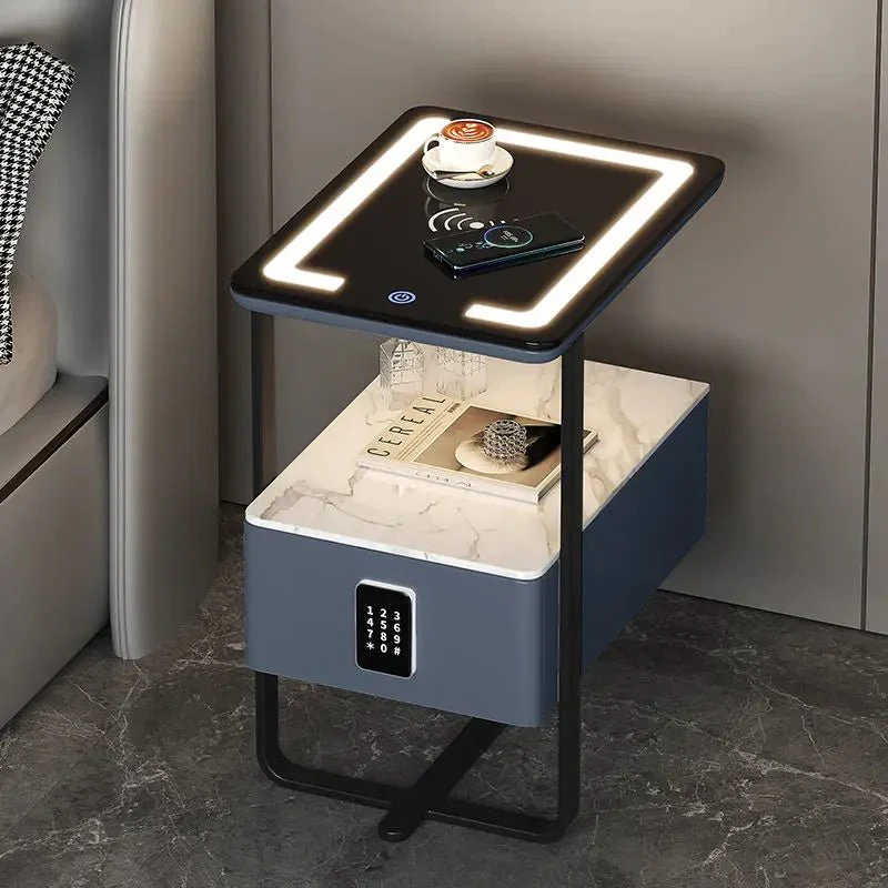 New Smart Wireless Charging LED Light Bedside Table