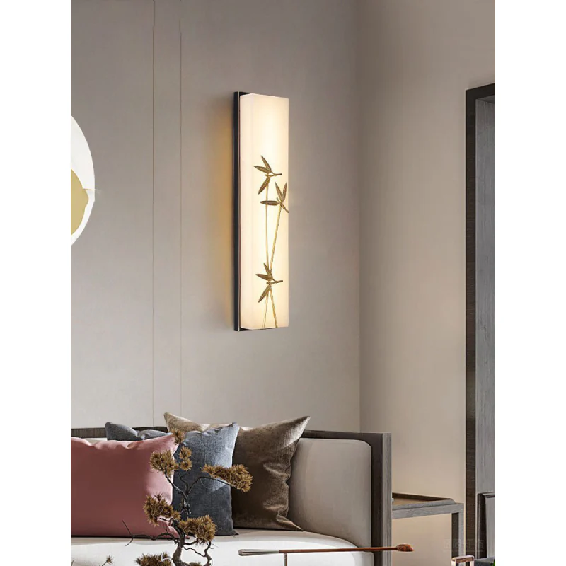 Creative Marble Wall Lamp in Chinese Style for Living Room, Bedroom