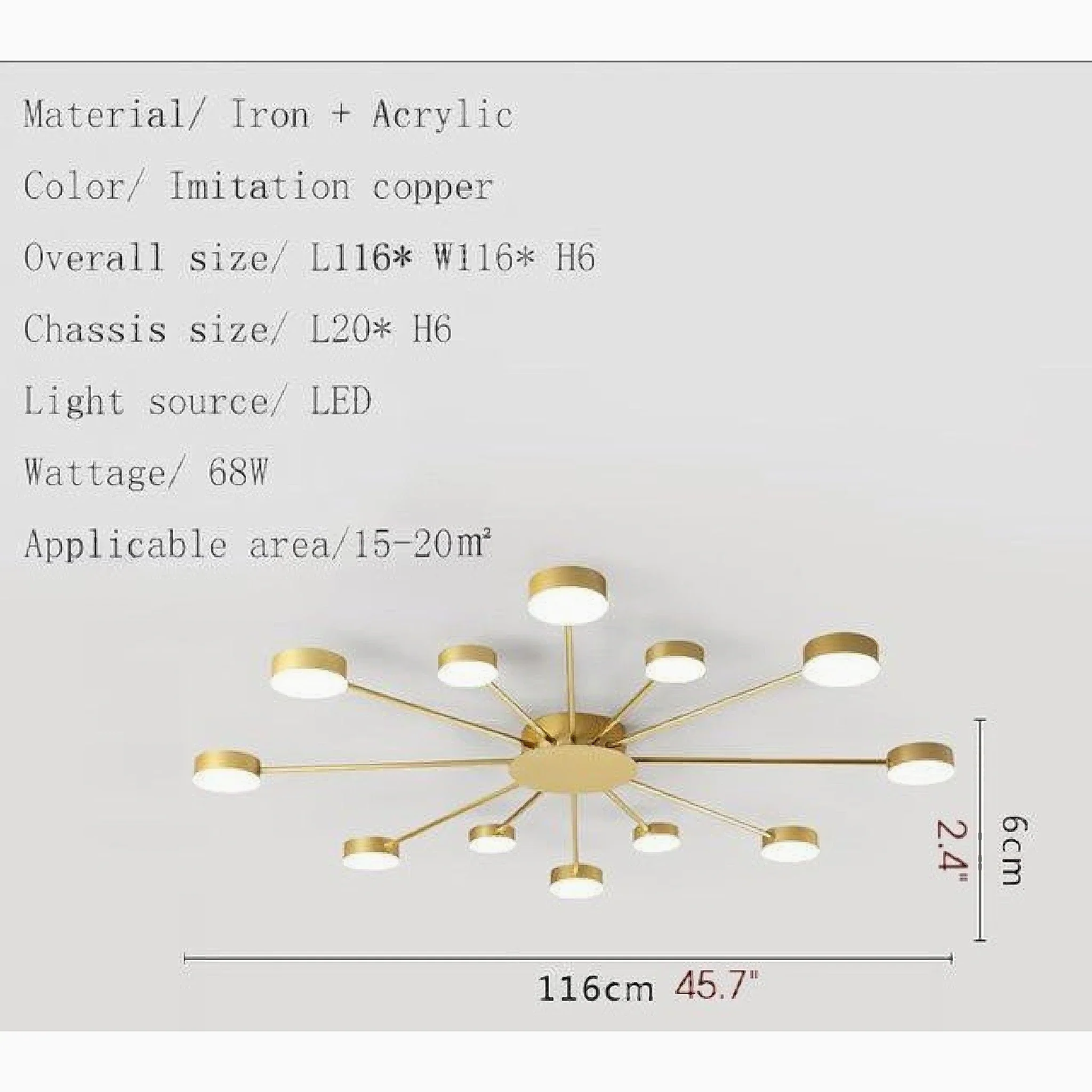 Buchs | Floral shaped LED Ceiling Chandelier