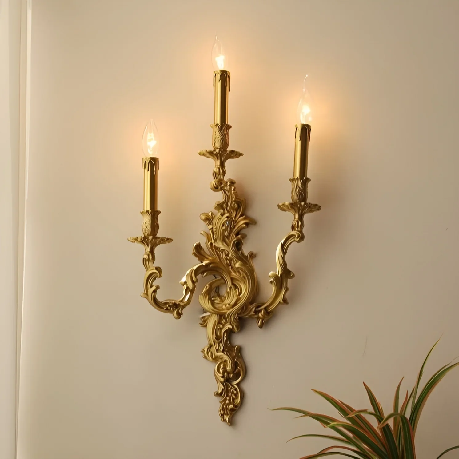 Luxury Wall Lamp in the Classic French Style, Living Room, Bedroom