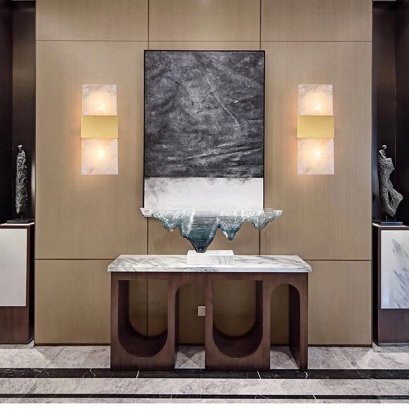 Creative Marble Wall Lamp in Postmodern Style for Dining Room, Bedroom