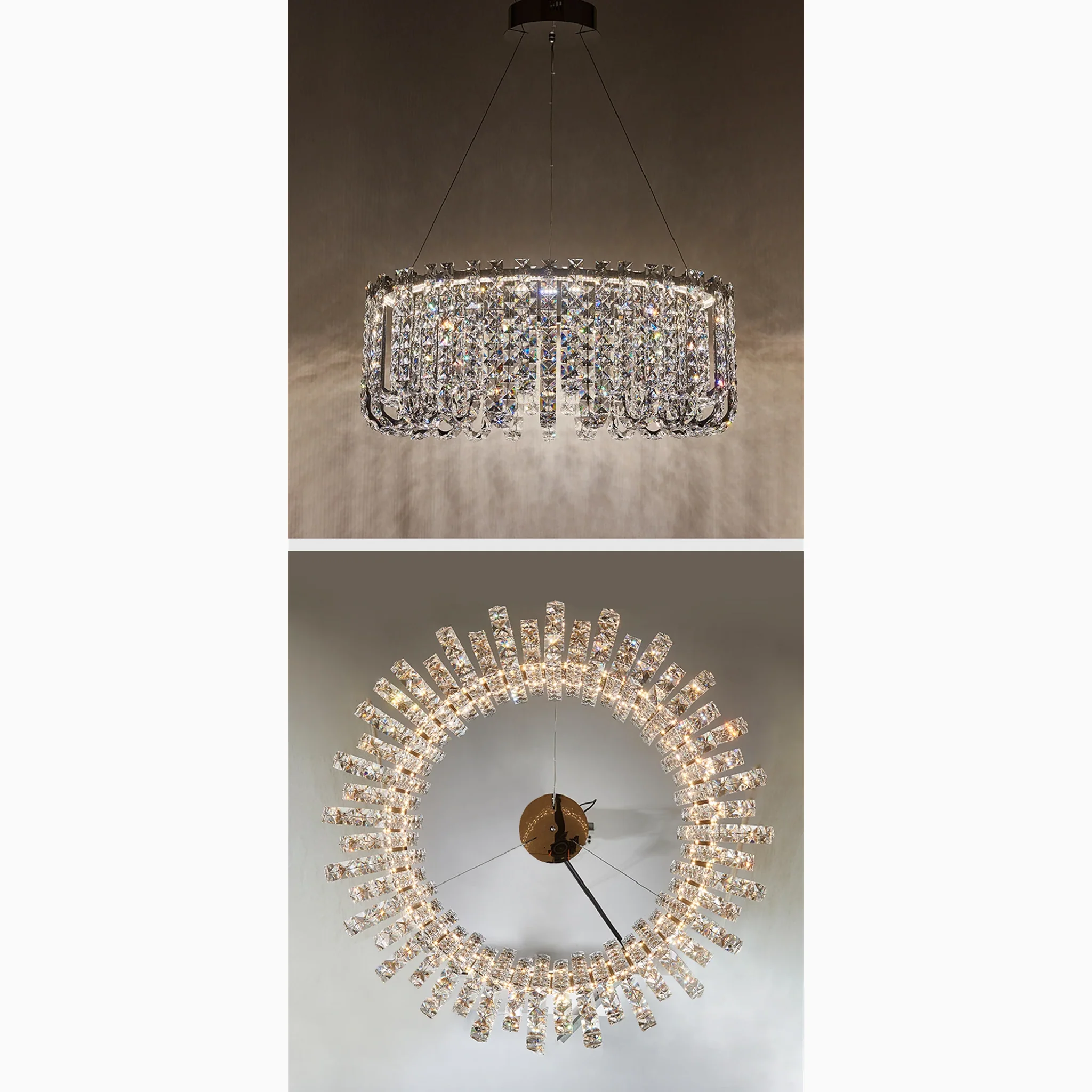 Cagnano Amiterno | Posh Large LED Crystal Pendant Chandelier