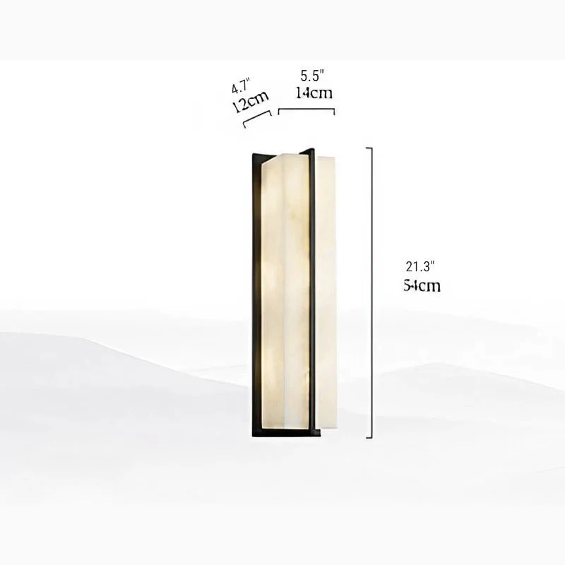 Modern Marble Wall Lamp in Minimalistic Style for Courtyard, Outdoor