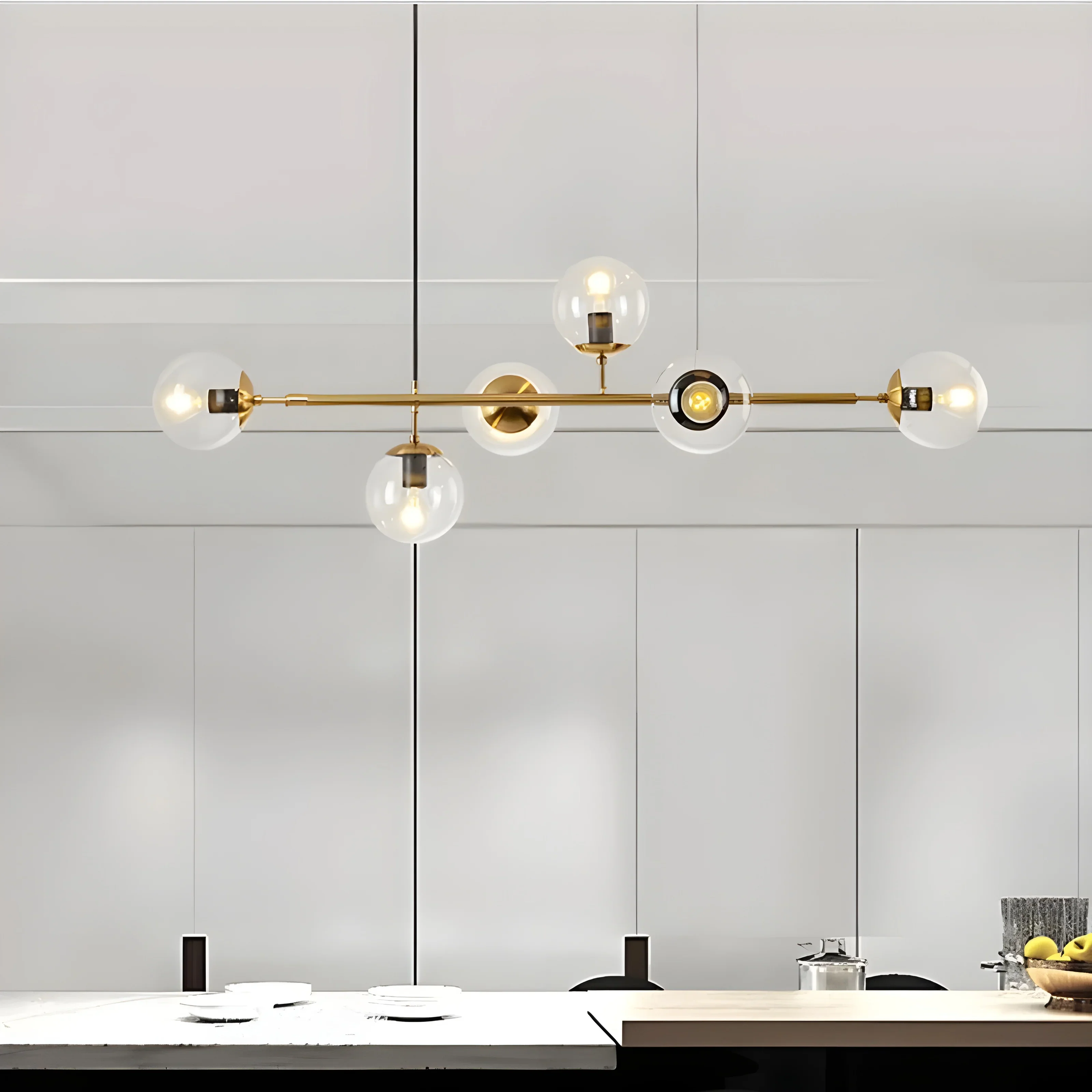 Igliano | Creative LED Pendant Light in the Shape of Glass Ball for Dining Room