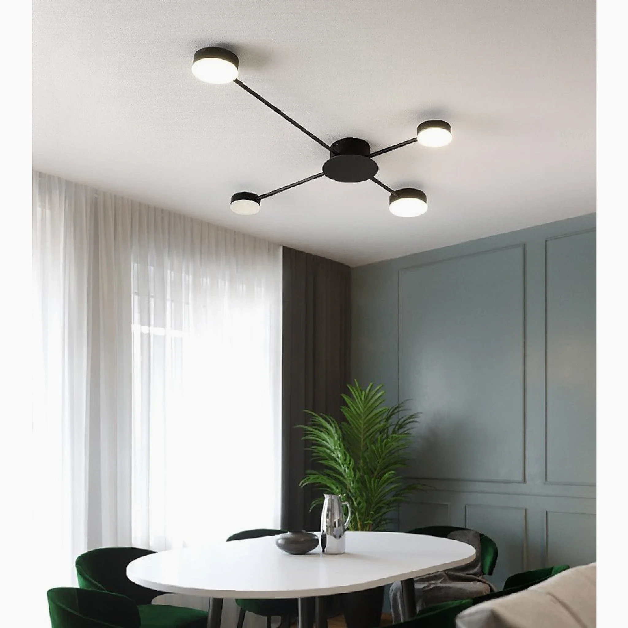 Carouge | Cruciform LED Ceiling Chandelier