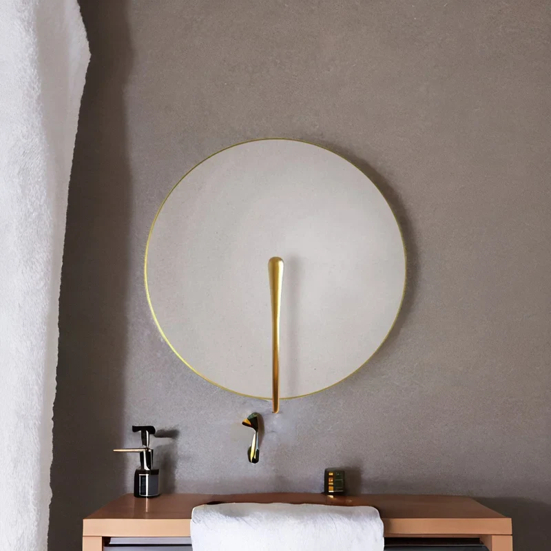 Murten | White Marble Wall Lamp in the Shape of Lens