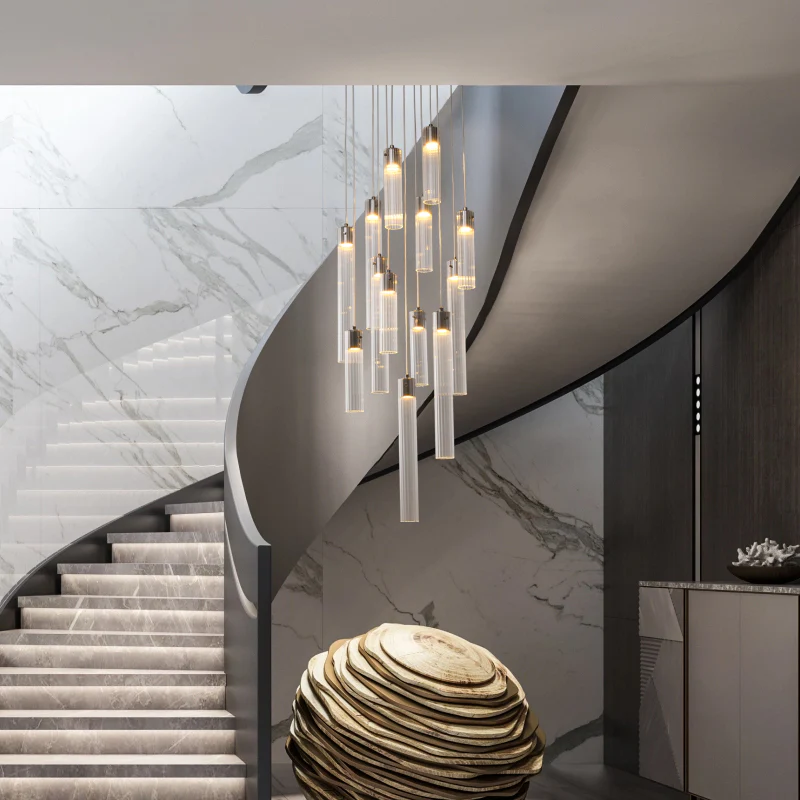 Urban Mimimalist Glass Pendants Chandelier, 13 Heads