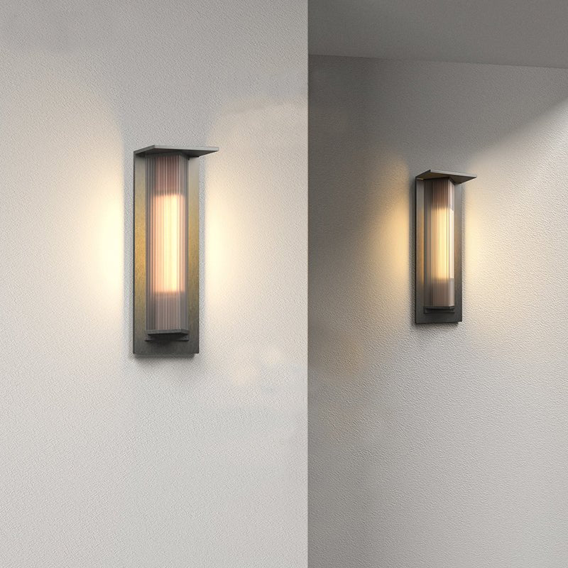 Luxury Glass Wall Lamp in Industrial Style for Porch, Garden, Park