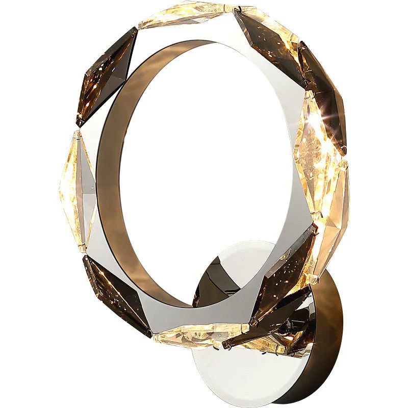 Neuchatel | Gold Wall Lamp in the Shape of Ring for Living Room