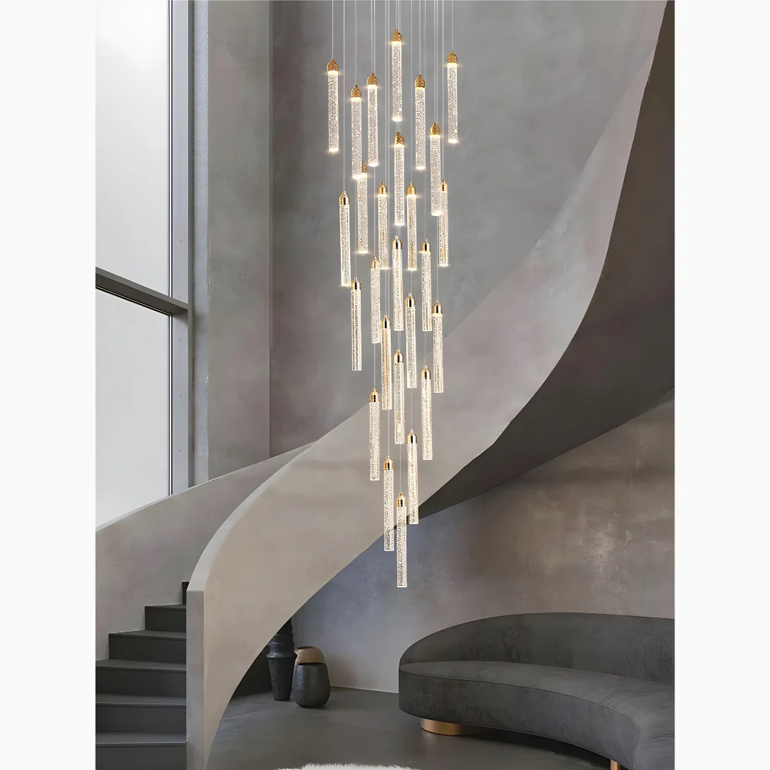 Varazze | Shimmering Magic Gold Crystal Pendant Lighting
