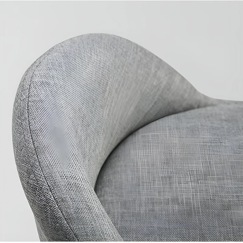 Retro-Styled Rotating High Bar Stool Made of Solid Wood