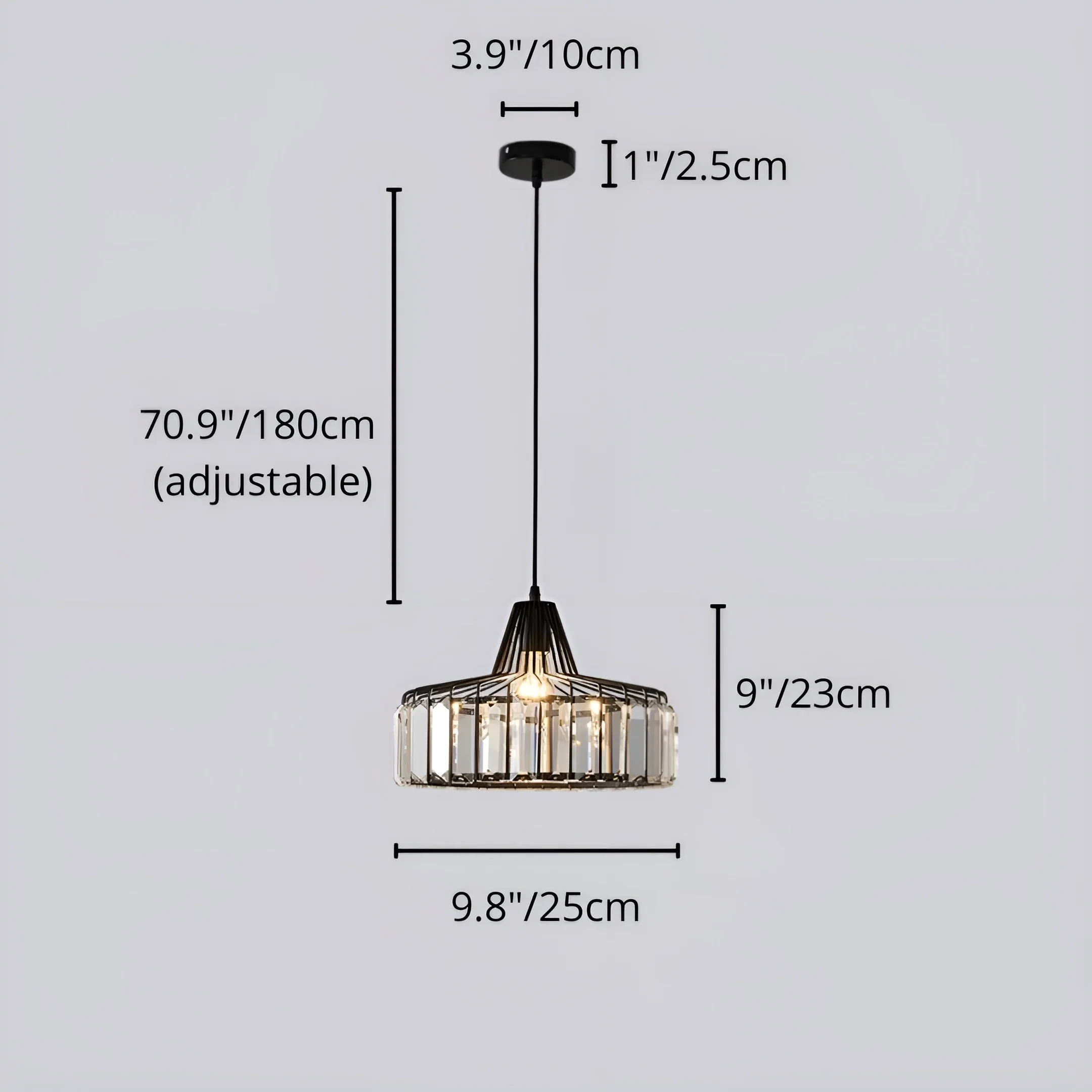 Luxury K9 Crystal Pendant Light �C Modern Dining Room Ceiling Lamp