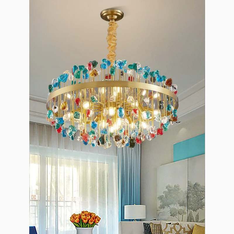 Colorful Modern Living Room Chandelier