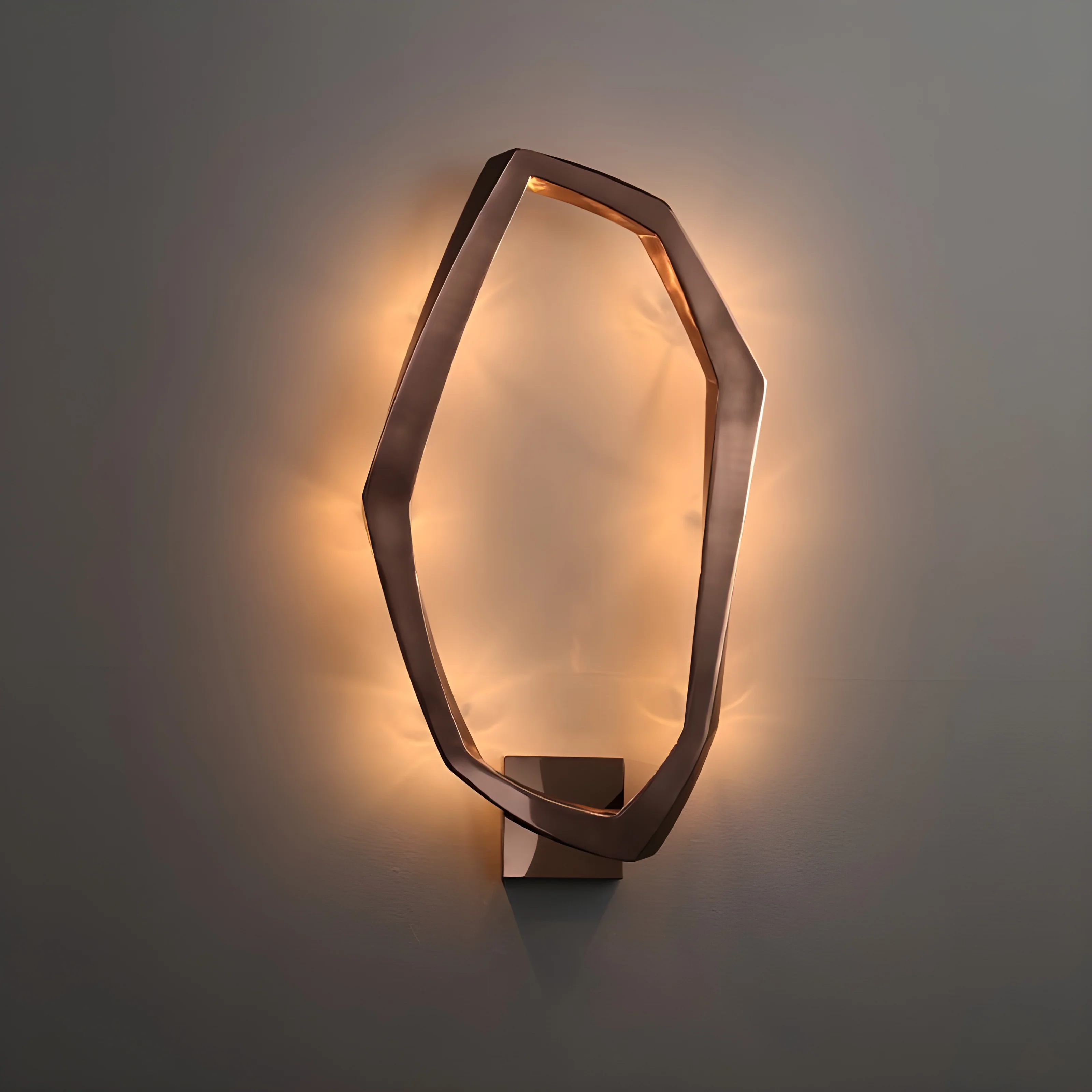 Modern LED Steel Lamp in Minimalistic Style for Living Room, Bedroom