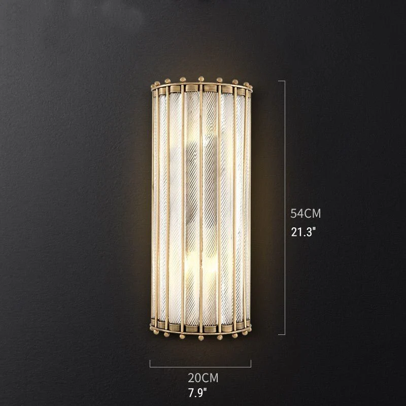 Luxury Glass Wall Lamp in Splendour Style, Living Room, Bedroom