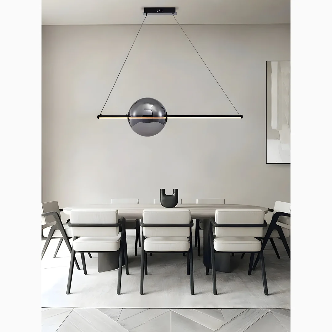 Alberona | Chic Minimalistic Modern Glass LED Chandelier