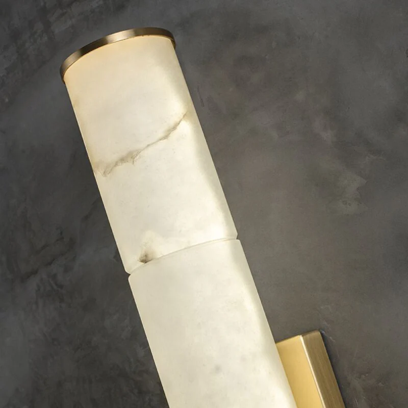 Modern Marble Wall Lamp in Oriental Style for Living Room, Bedroom
