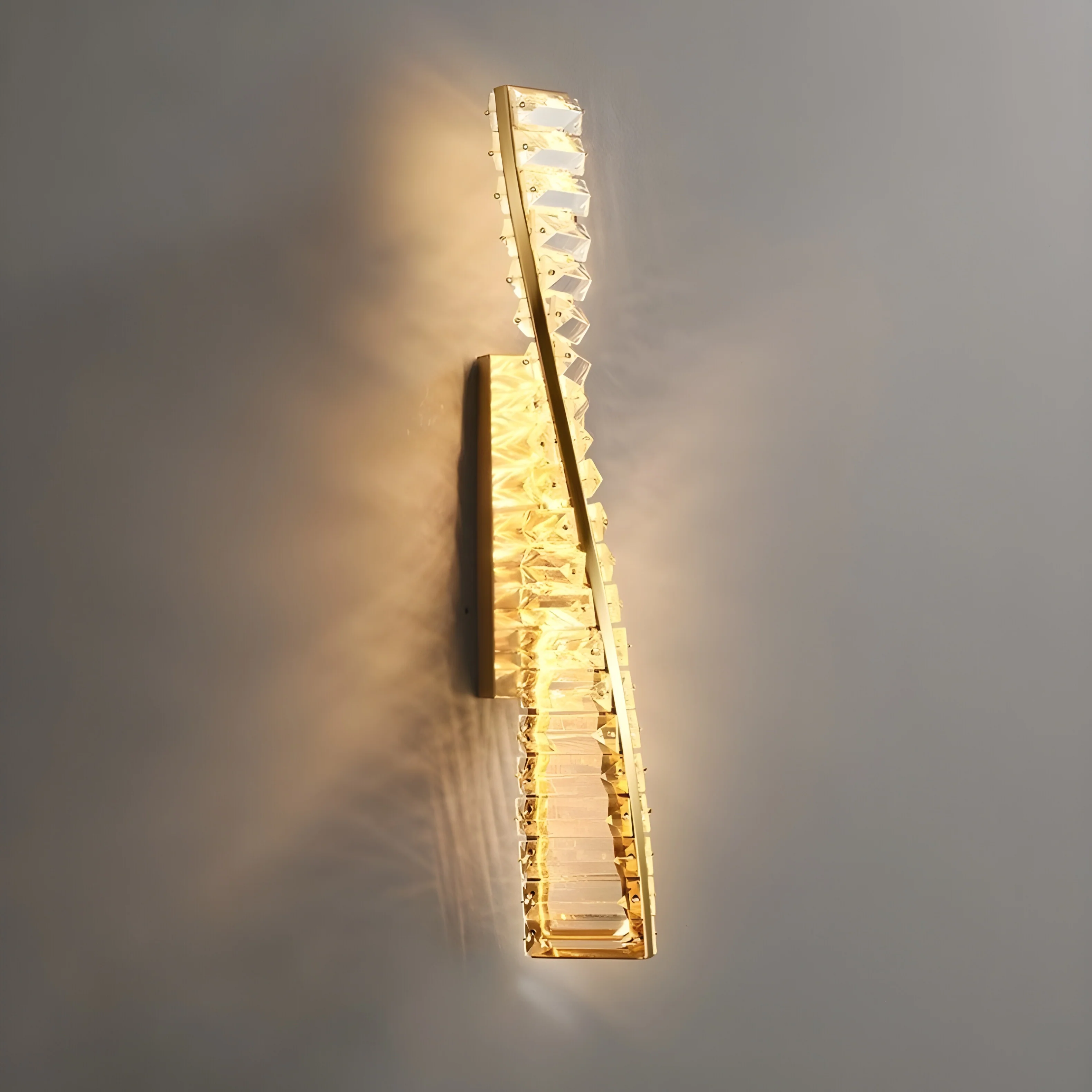 Luxury LED Crystal Wall Light in a Nordic Style for Living Room, Bedroom