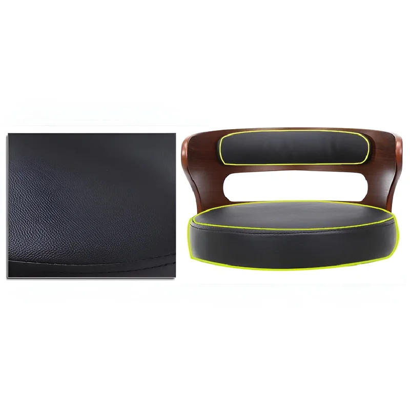 Metal Leg High Rotating Lifting Bar Stool Made of Leather