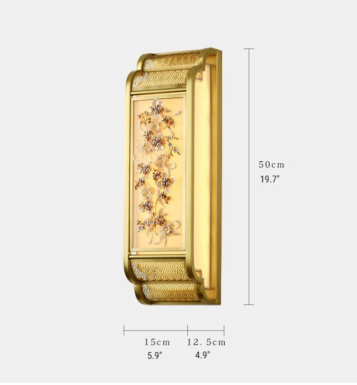Luxury Wall Lamp in Classic Asian Style for Living Room, Bedroom