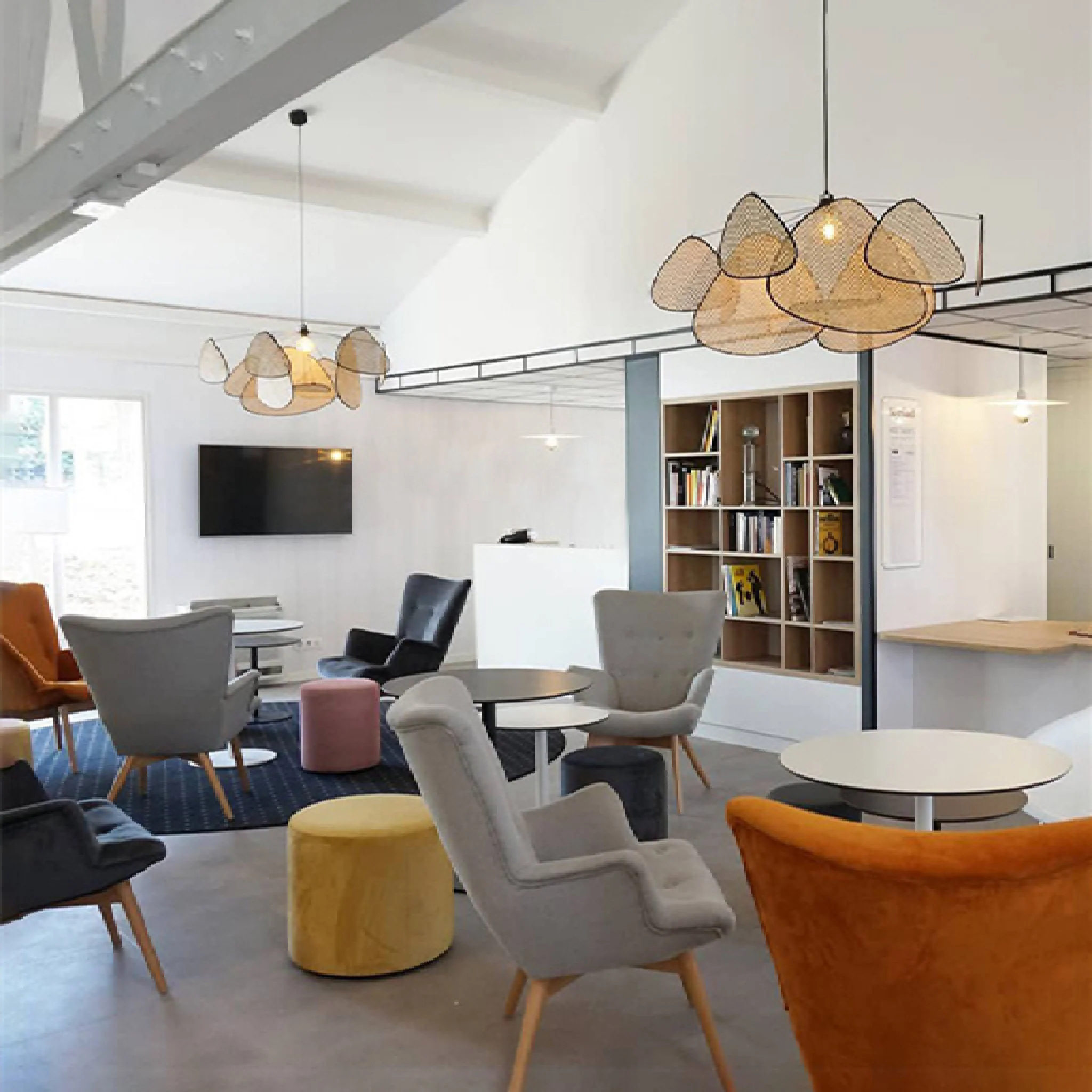 Bulach | Modern Chandelier with Hand Made Rattan Wicker