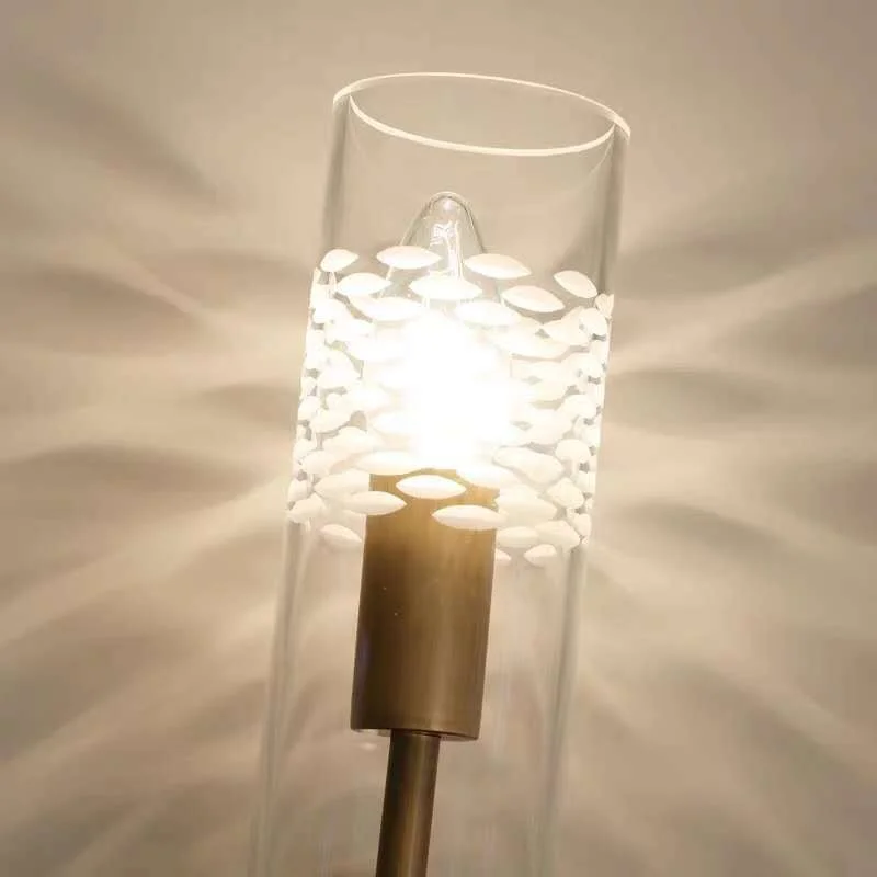 Creative Glass Wall Lamp in Romantic Style for Living Room, Bedroom