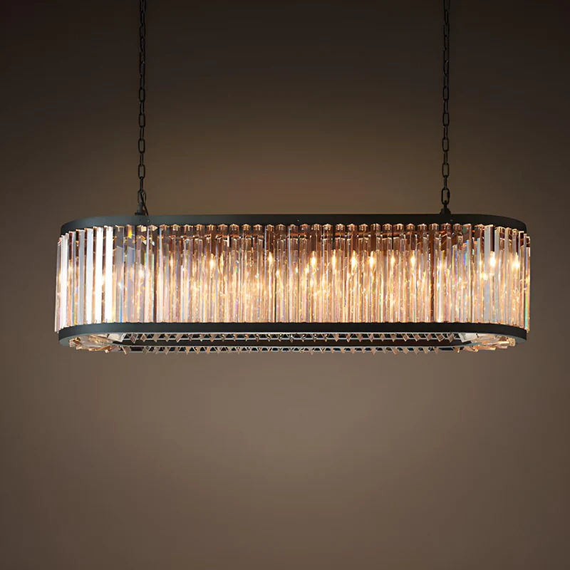 Gistel | American Large Oval Retro LED Chandelier