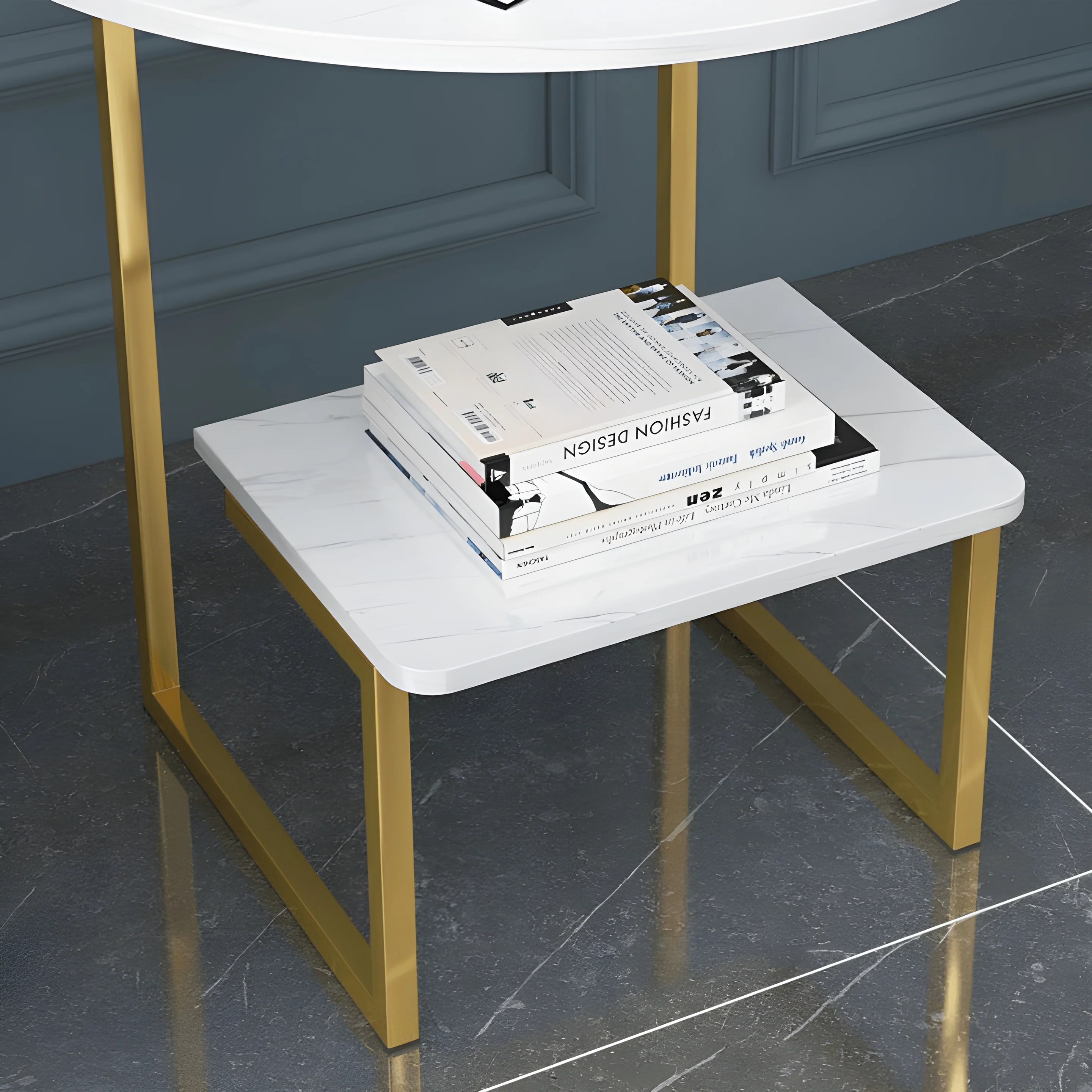 Round Metal Side Table made in Nordic Design