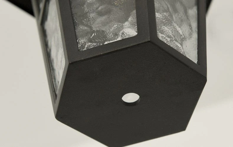 Luxury Classical Outdoor Waterproof Black Chandelier for Courtyard